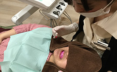 染め出しの実際の画像です